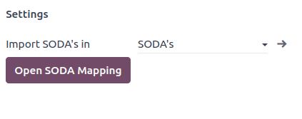 Cấu hình sổ nhật ký SODA.