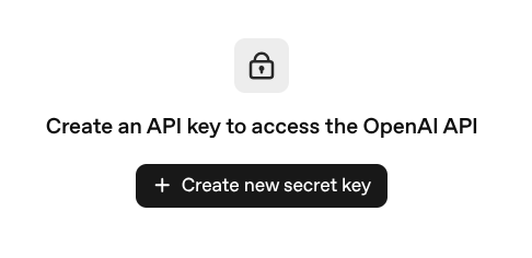 Trang khóa API trong OpenAI.