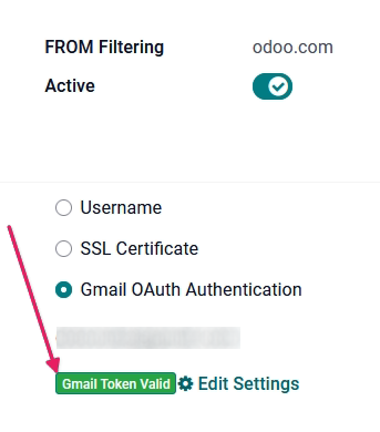 Cấu hình máy chủ Email gửi đi trong Odoo.