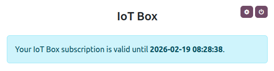 Trang chủ IoT box với ngày hiệu lực chứng chỉ HTTPS