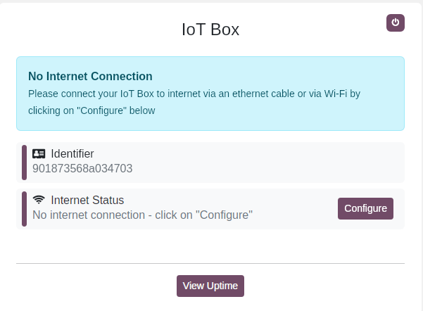 WiFi hotspot của IoT box