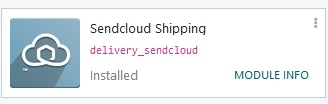 Mô-đun Giao nhận Sendcloud trong module Odoo Apps.