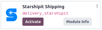 Mô-đun Vận chuyển Starshipit trong mô-đun Odoo Apps