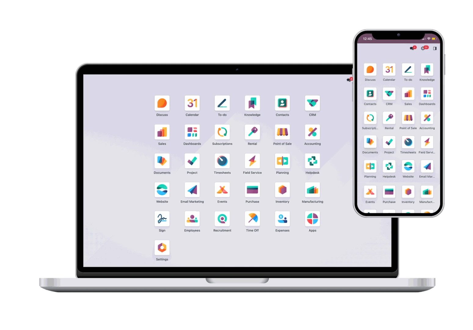 nền tảng dữ liệu hợp nhất Odoo ERP